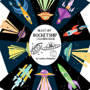 BlastOff Rocketship Coloring Book-Cydney Sheppard