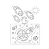 Blast Off Rocketship Coloring Book - Image 4