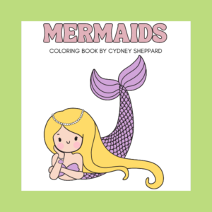 mermaids-coloring book-cydney sheppard